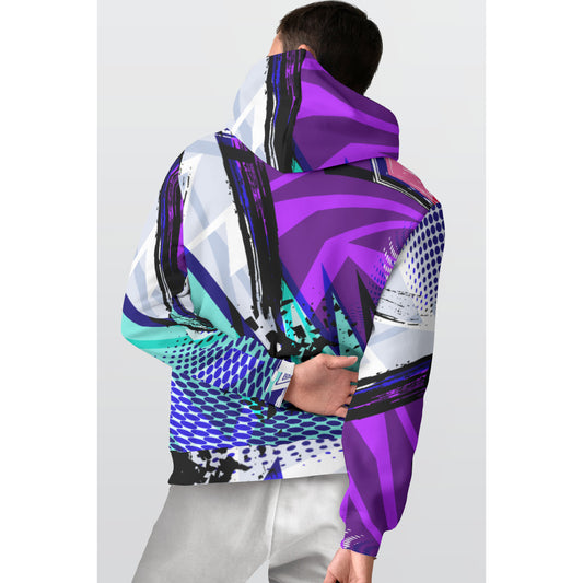 All-Over Print Men's Thicken Pullover Hoodie MH0005