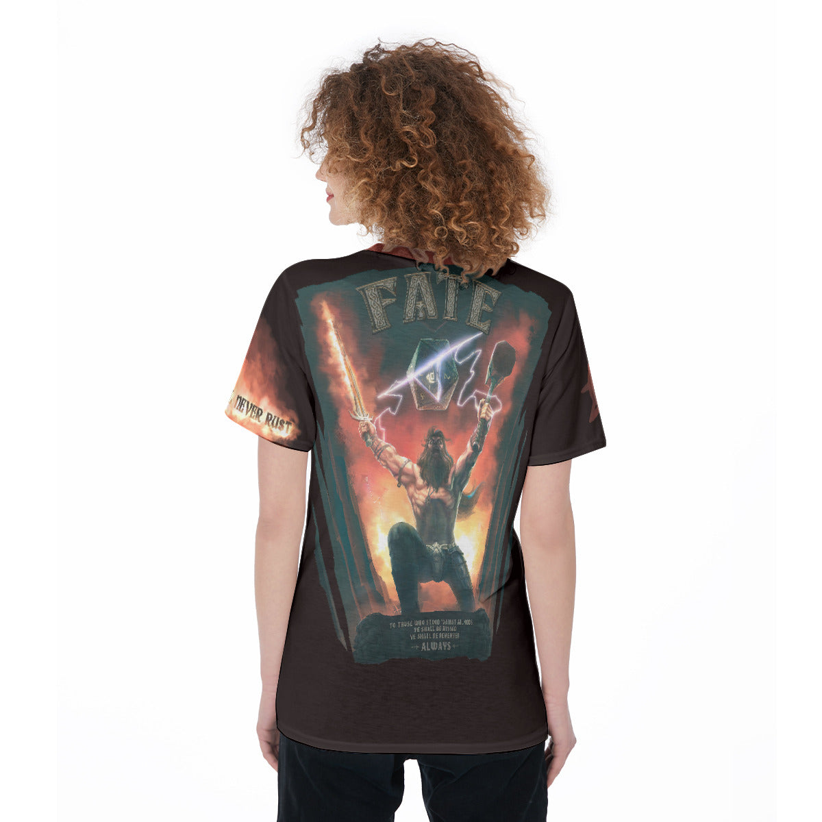 Epic Metal Women's O-Neck T-Shirt|180 GSM Jersey