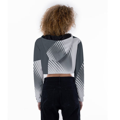 All-Over Print Women's Crop Top Hoodie WHS0006