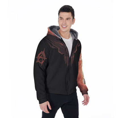 Epic Metal Men's Sherpa Fleece Zip Up Hoodie