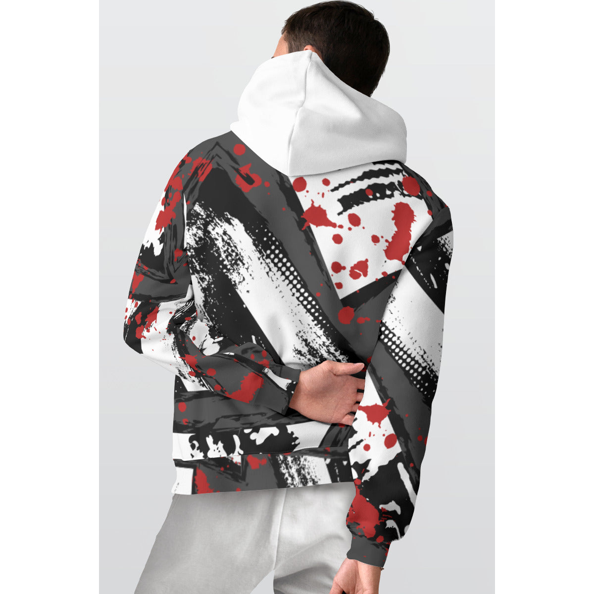 All-Over Print Men's Thicken Pullover Hoodie MH0003