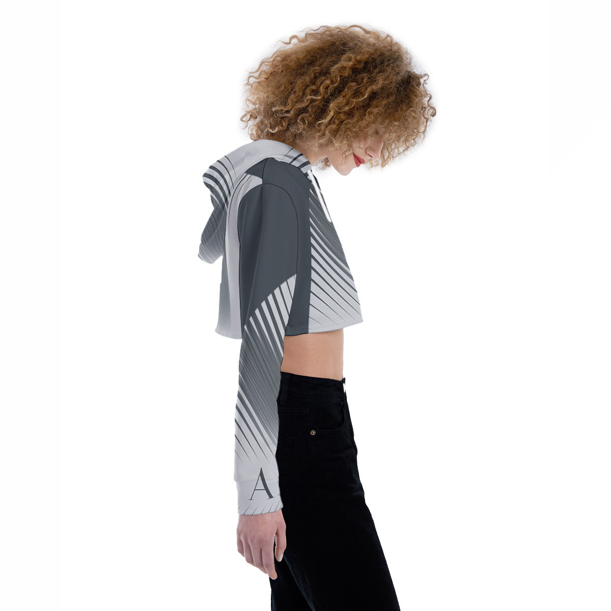 All-Over Print Women's Crop Top Hoodie WHS0006