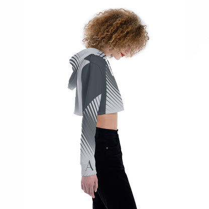 All-Over Print Women's Crop Top Hoodie WHS0006