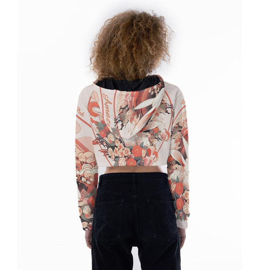 All-Over Print Women's Crop Top Hoodie WHS0005