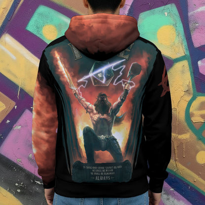 Epic Metal Men's Heavy Fleece Zip Up Hoodie