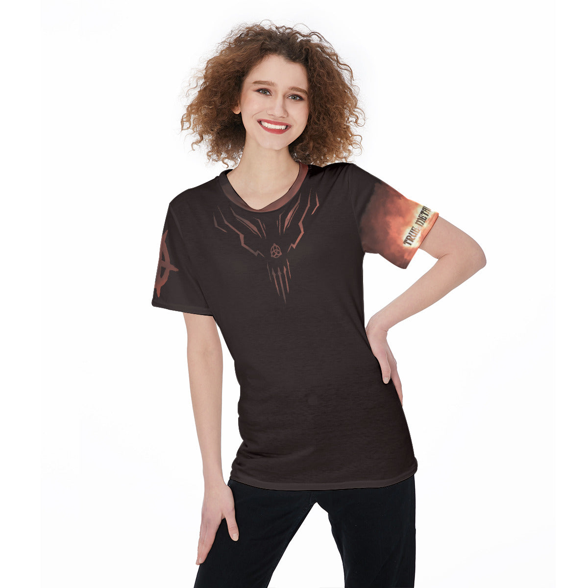 Epic Metal Women's O-Neck T-Shirt|180 GSM Jersey